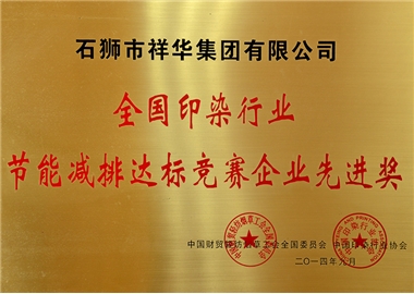 节能减排达标竞赛企业先进奖